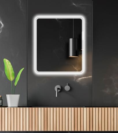 25192_MOONLIGHT_ROUNDED LED ZRCADLO AMIRRO 60 X70 CM MIRROR DETAIL